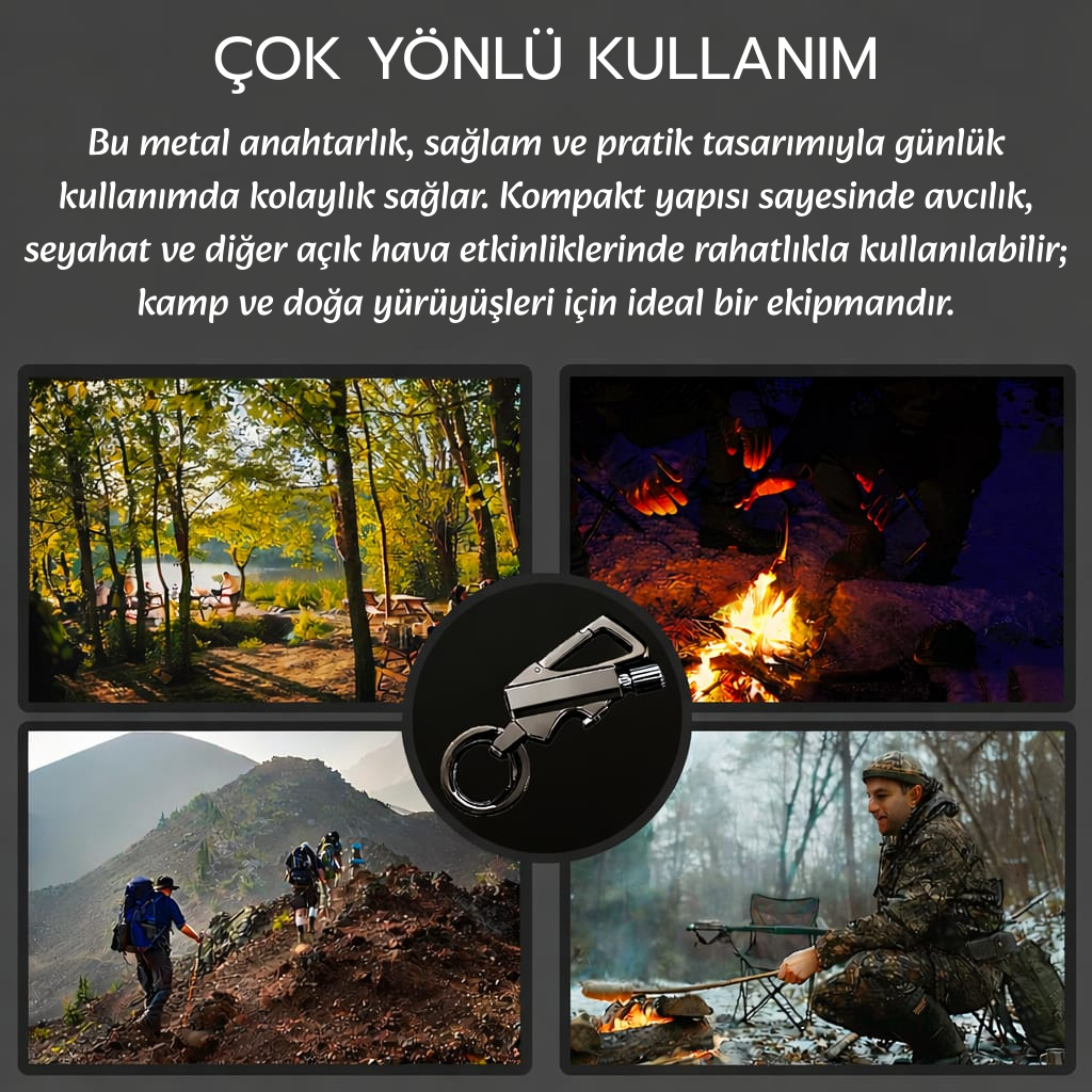FireForce Çok Fonksiyonlu Kibrit Anahtarlık
